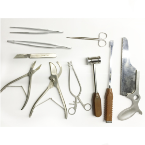 Instrumental de autopsia Kit de disección